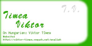 timea viktor business card