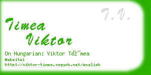 timea viktor business card